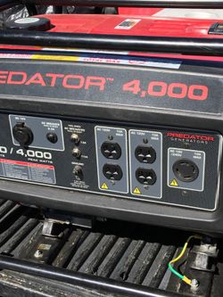 Generator predator 4,000