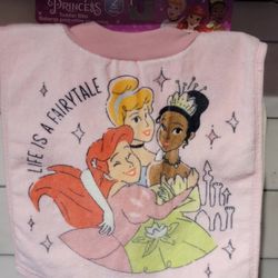 Disney Princess Themed Toddler Towel Bib Packs 
$5 each (Two Available)
