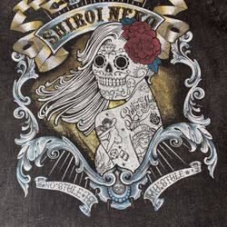 Shiroi Neko Tattoo T-Shirt, Large, Handmade In Thailand