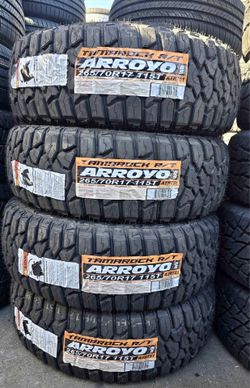 265/70R17 Arroyo Rugged Terrain New tires installed and balanced