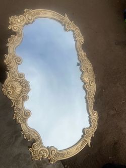 Large Ornate Gold Baroque Style Wall Mirror