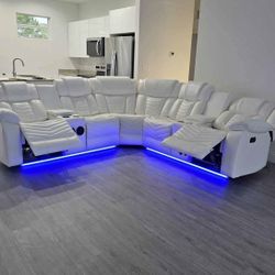 Power Recliner Sectional Sofa 
