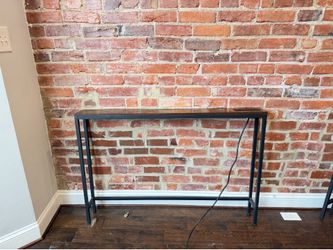 Slim Console Tables (2) w/ Outlets for behind couch