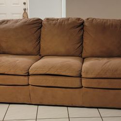Sofa And Chair Suede From Havertys