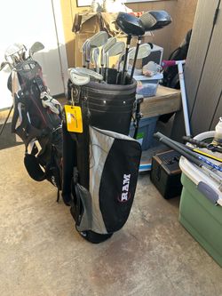 Ram golf bag and irons