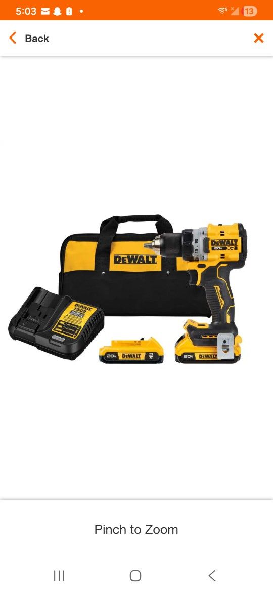 **DEWALT DRILL KIT**NEW NEVER USED** $100 OBO