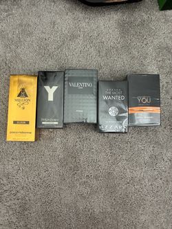 Colognes and Prada glasses