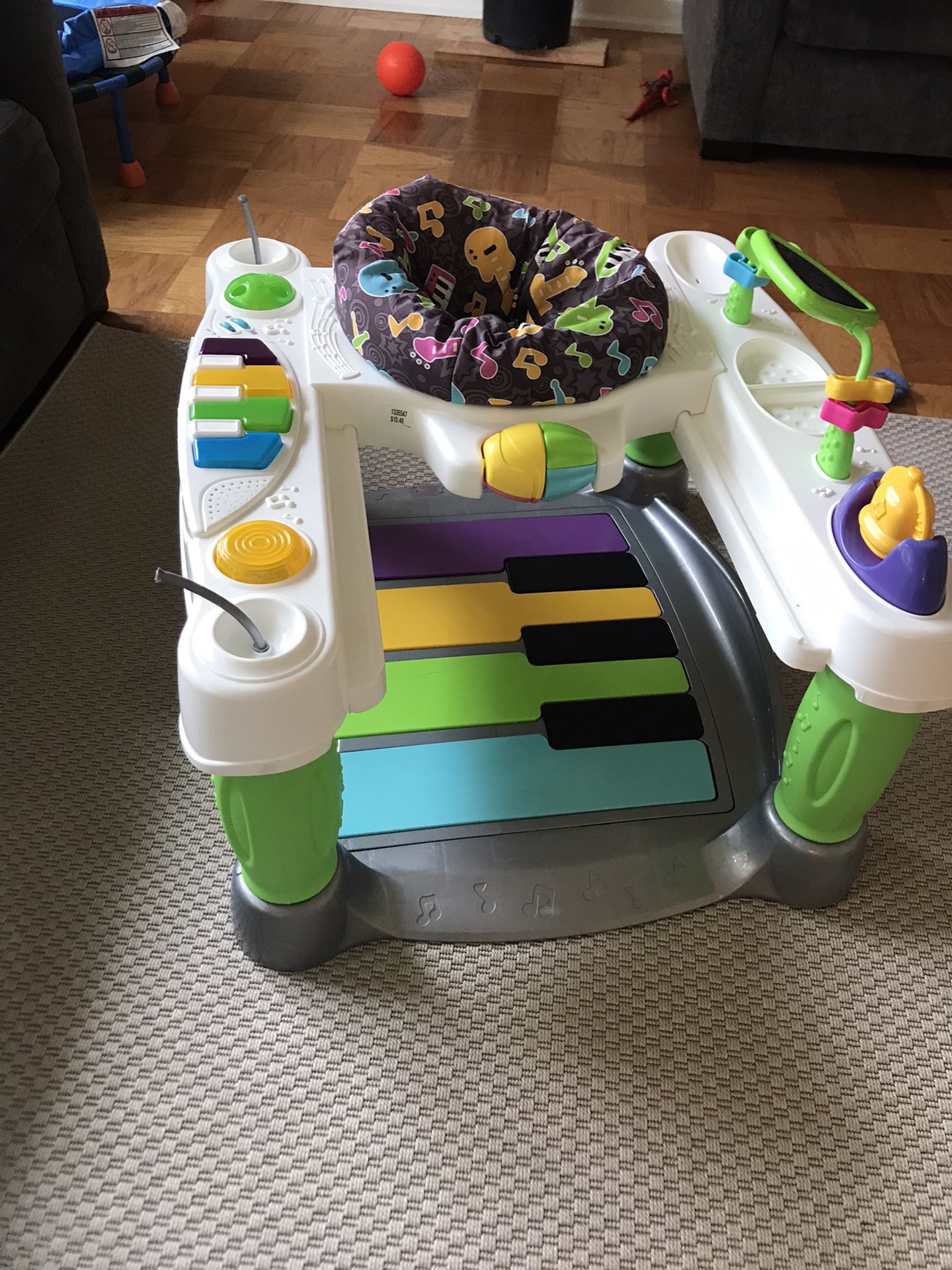 Piano baby walker with music $10
