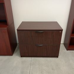 35-1/2” X 29” Hardwood File Cabinet