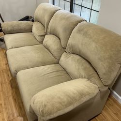 Sofa With One Recliner And One Recliner (separate)
