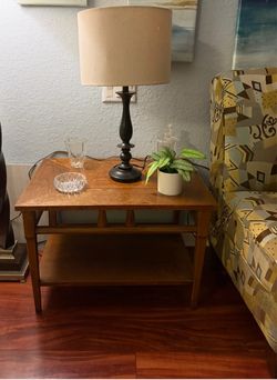 Mid-Century Modern Wood End Table