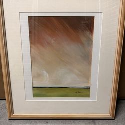 Abstract acrylic painting