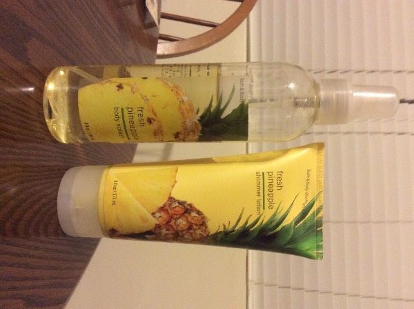 Bath and Body Works Pineapple Perfume and Lotion