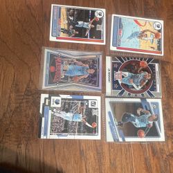 Memphis Grizzlies Players Basketball Cards 