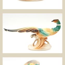 Antique Ceramic I Believe They Are Peacocks A Pair