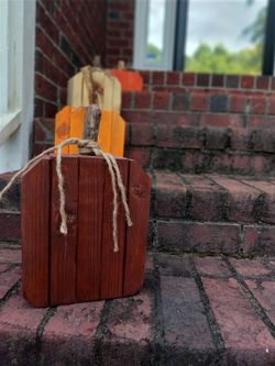 Wooden Pumpkin Decor