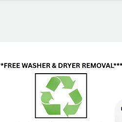 *******Free Washer & Dryer Removal**** Metro Atlanta and ALL Surrounding Areas