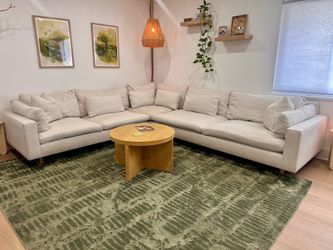 West elm harmony sectional sofa couch