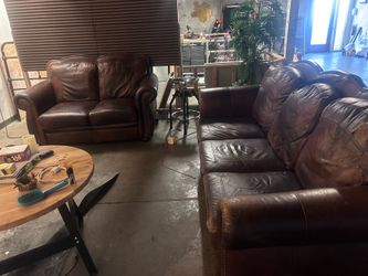Faux Leather couches