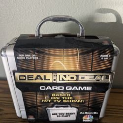 Deal or No Deal Card Game in Silver Briefcase NBC 2006 Cardinal 100