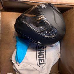 SHOEI GT AIR Motorcycle Helmet Size M 7 1/8 - 7 1/4 With  SENA Bluetooth Headset & MIC.  