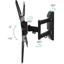 Full Motion TV Wall Mount for 19" to 50" TVs