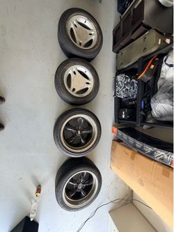 American Muscle and Ford Mustang Wheels with Tires (275/40R18& 205/65R15)