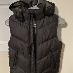 Boys Hooded Puff Vest 8/9