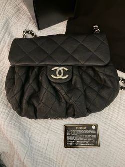 Chanel quilted black bag