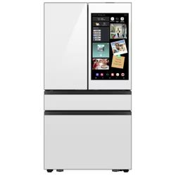 Samsung Bespoke 4-Door French Door Refrigerator (29 cu. ft. ) with AI Family Hub+ in Charcoal Glass and White Glass