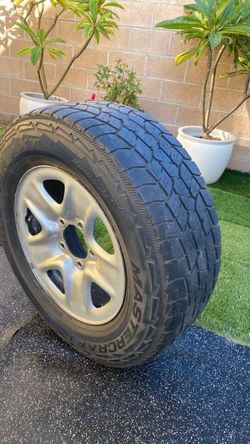 275/65R18 spare tire Mastercraft AT Tire with Silver Alloy Wheel
