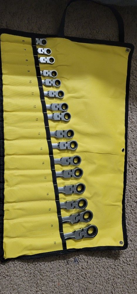 Nanwei 16 ratcheting wrenches set (metric)