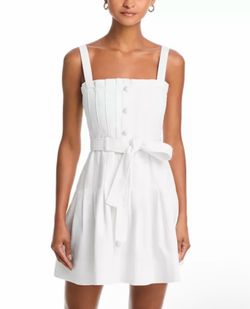 Cinq à Sept White Denim Mini Branwen Dress