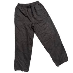 Godbody Ultrasuede Skater Pants Wide Leg Joggers Dark Greige Size L Men’s VTG