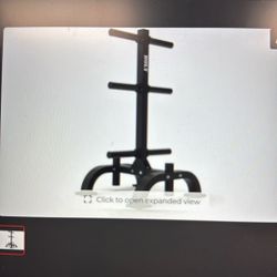 Brig 6 Arm Olympic Weight Tree With 2 Barbell Holders