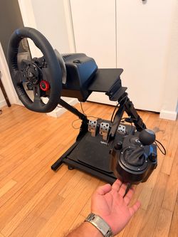 Logitech G29 Racing Wheel Stand Setup with Shifter