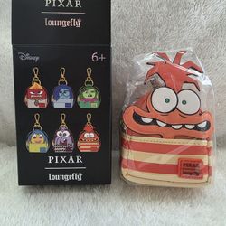 Inside Out 2 Loungefly Mini Backpack Charm Keychain (Anxiety)