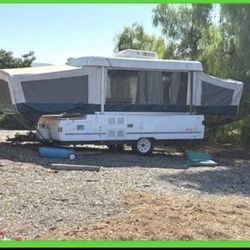 2000 Coleman Grand Tour Cheyenne Pop Up Good Air Conditioning/Heat Awning