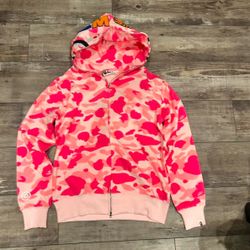 Pink Bape hoodie
