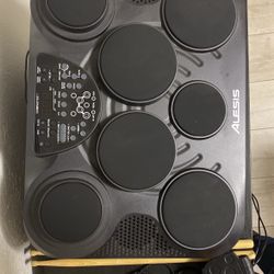 Compact Drum Board With Pedals And Drumsticks