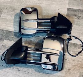 LA Zona Auto Parts 2014 to 2018 Chevrolet Silverado GMC Sierra Towing Mirrors Espejos Retrovisores de carga Electric VA