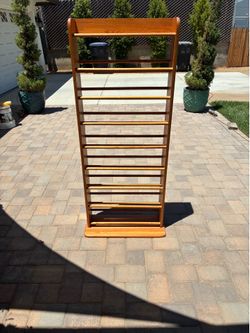 Shoe rack 5’ tall solid wood