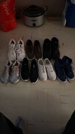 7 pairs of used shoes
