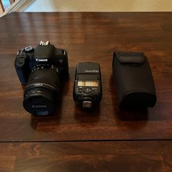 Canon EOS Rebel T7i and Canon Speedlite 430EX III-RT