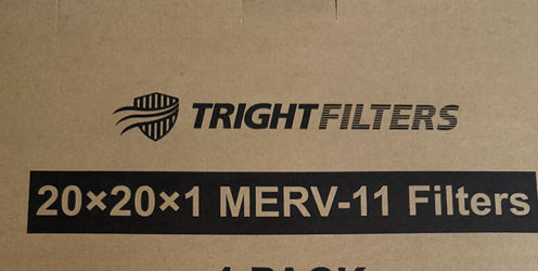 3 Brand New 20x20x1 Merv-11 AC filters