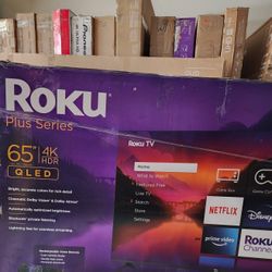 TV ROKU QLED 65".