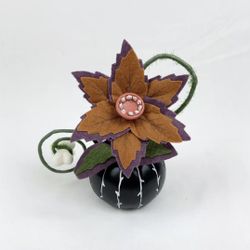 CREEPY SUCCULENT in Black PUMPKIN~Hyde and Eek!