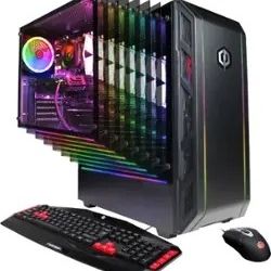 CyberPowerPC - Gamer Master Gaming Desktop - AMD Ryzen 5 2600- 8GB Memory- AMD Radeon RX 580 4GB - 2TB HDD + 240GB SSD - Black