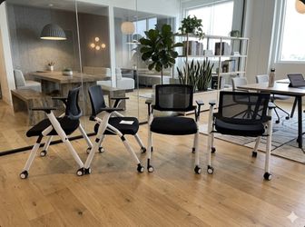 4 Pack Ergonomic Stackable Conference Room Chairs
