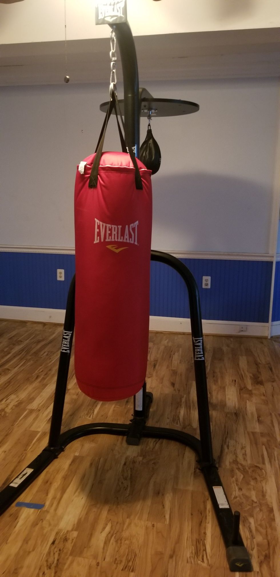 Heavyweight punching and speed bag for boxing with stand